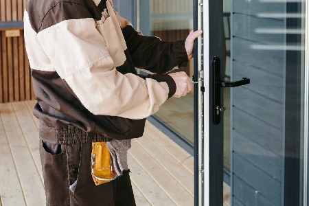 Cleaning And Polishing Glass Door Installation in Bonita Springs, FL